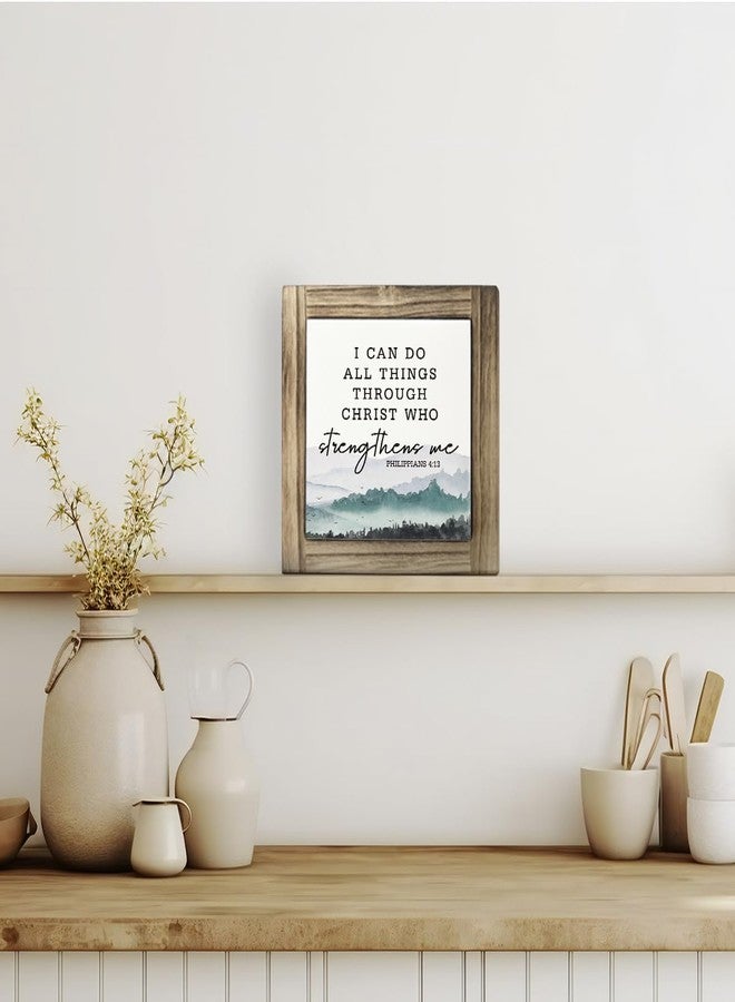 HiLus I Can Do All Things Through Christ Who Strengthens Me, Christian Decor Sign, Philippians 4:13 Scripture Sign, Decorative Plaque Box Sign, Scenery Decor, Religious Decor, Christian Home Decor - Image 3